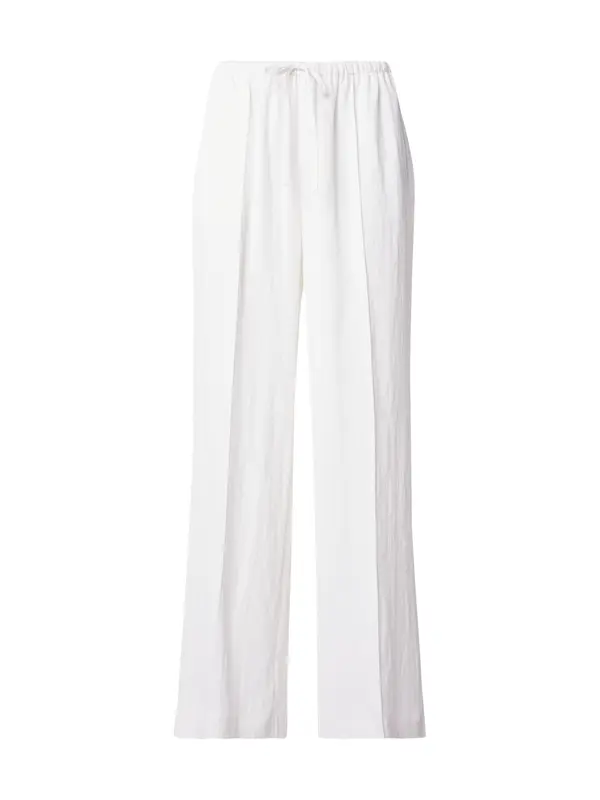 Gina Tricot Gina Tricot Hlače na rob  bela