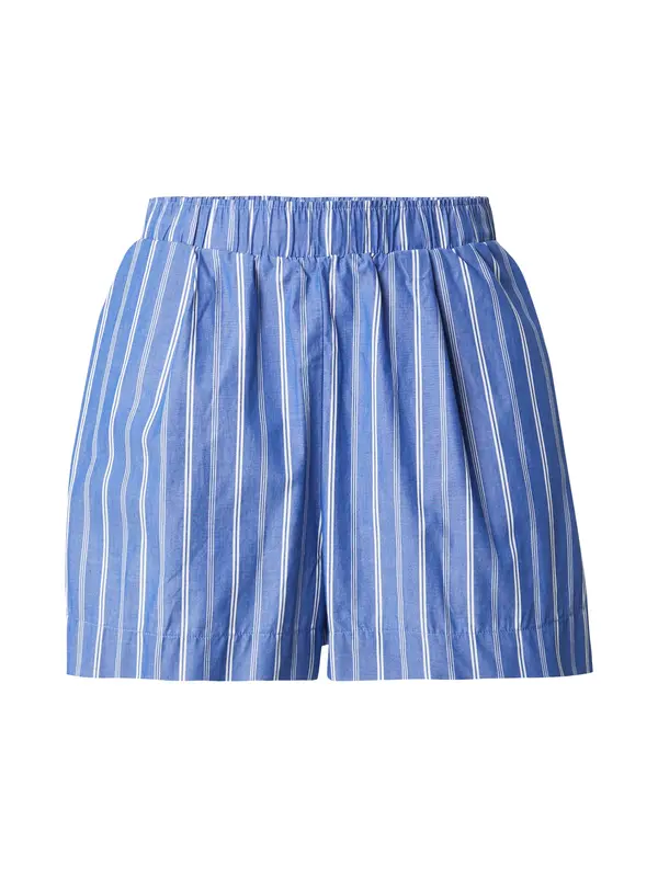 Gina Tricot Gina Tricot Hlače 'Transit'  modra / off-bela