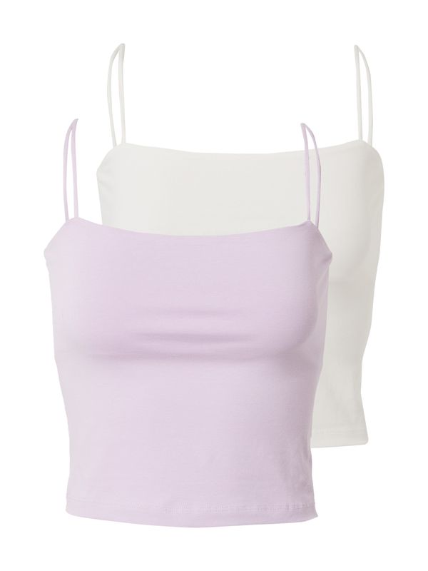 Gina Tricot Gina Tricot Top 'Scarlet'  pastelno lila / bela