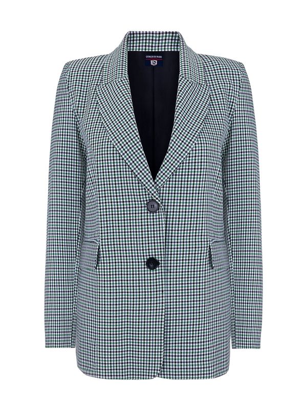 Giorgio di Mare Giorgio di Mare Blazer 'Vittoria'  zelena / petrol / črna / bela