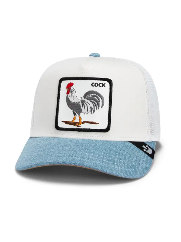 GOORIN Bros. GOORIN Bros. Kapa 'Rooster Fan Instituion'  moder denim / siva / črna / bela