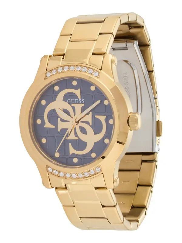 GUESS GUESS Analogna ura 'ANNETTE'  mornarska / zlata