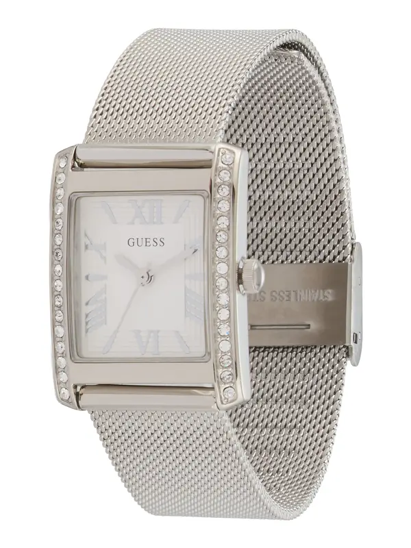 GUESS GUESS Analogna ura 'BONNET'  srebrna