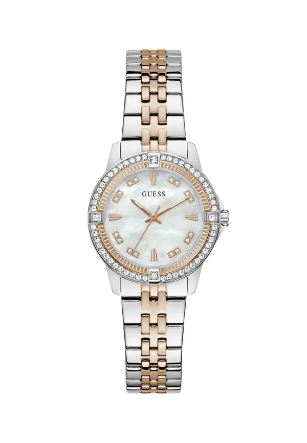 GUESS GUESS Analogna ura 'Colette'  zlata / srebrna