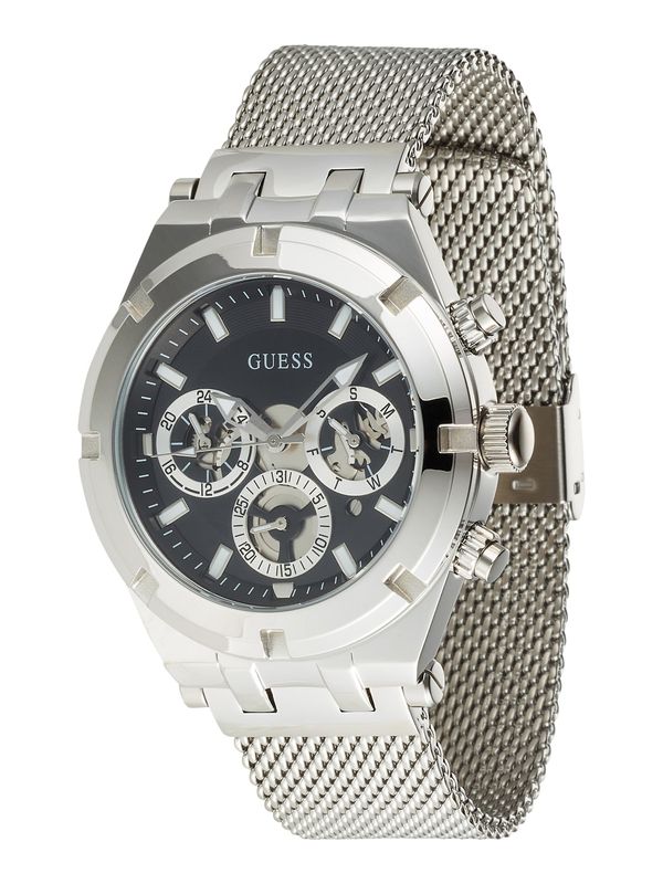 GUESS GUESS Analogna ura  črna / srebrna