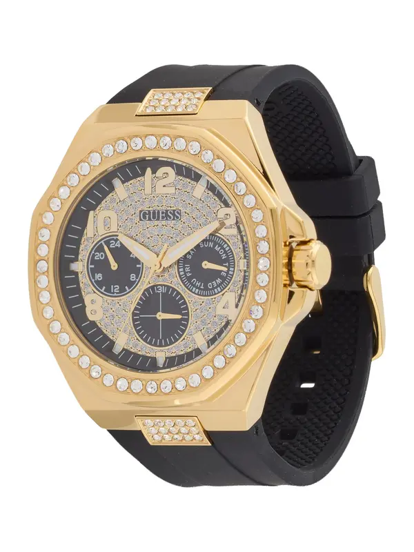 GUESS GUESS Analogna ura 'EMPIRE'  zlata / črna