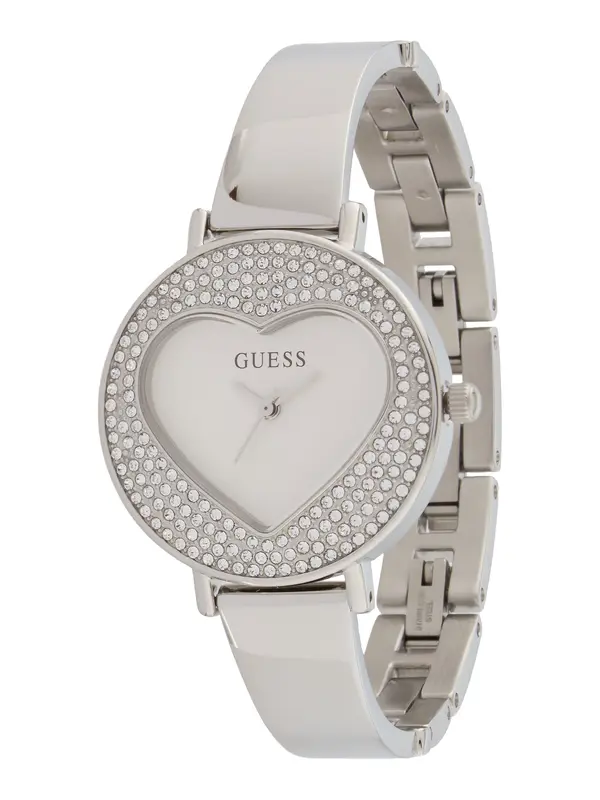 GUESS GUESS Analogna ura 'HARTLY'  srebrna