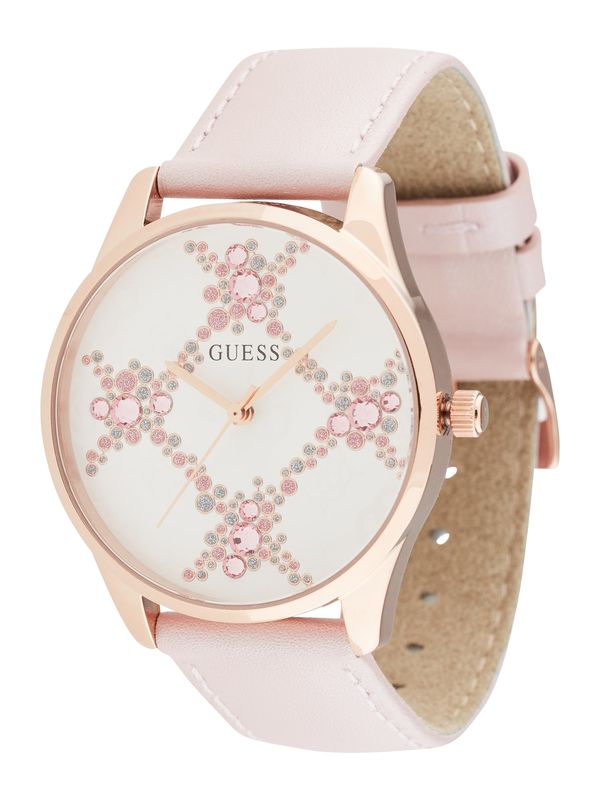 GUESS GUESS Analogna ura 'LUSTER'  roza / bela