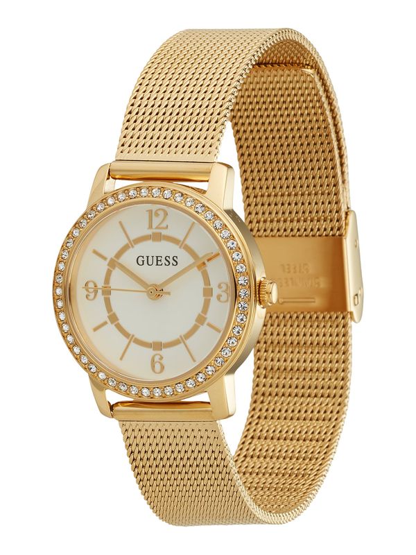 GUESS GUESS Analogna ura 'Melody'  zlata / bela
