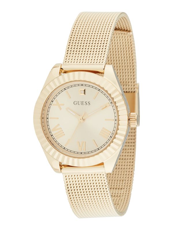 GUESS GUESS Analogna ura 'MINI LUNA'  šampanjec / zlata