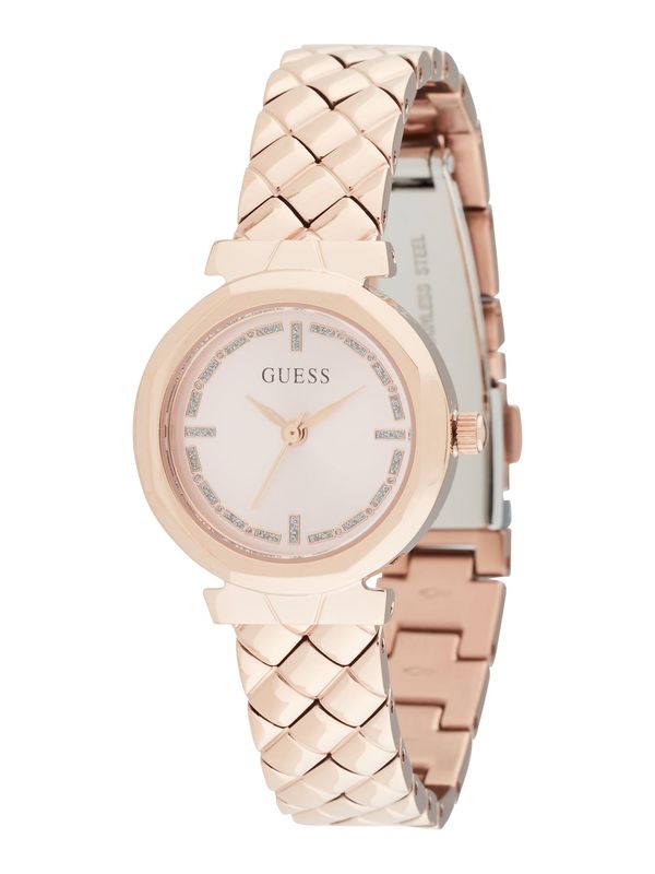 GUESS GUESS Analogna ura 'MINI RUMOUR'  zlata / srebrna / bela