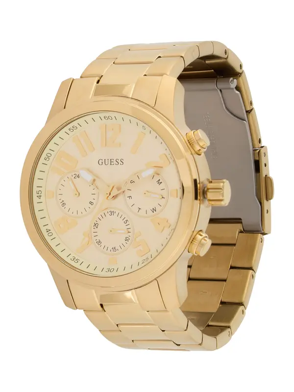 GUESS GUESS Analogna ura 'Parker'  zlata