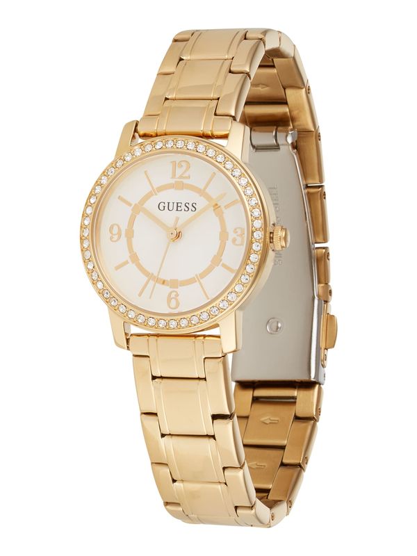 GUESS GUESS Analogna ura  zlata / transparentna / bela