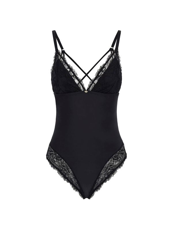 GUESS GUESS Bodi 'Tiziana'  črna