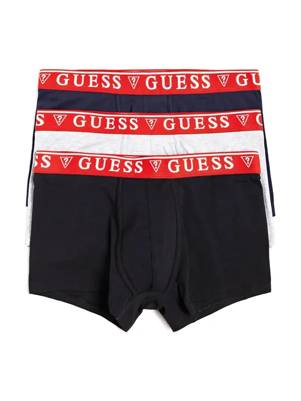 GUESS GUESS Boksarice 'Brian'  temno modra / svetlo siva / rdeča / črna