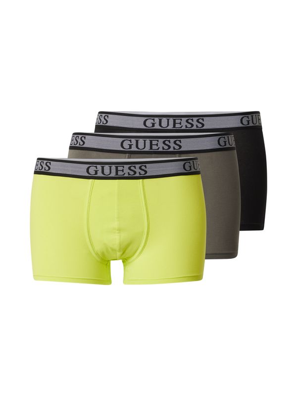 GUESS GUESS Boksarice 'JOE'  limonino-rumena / temno siva / črna