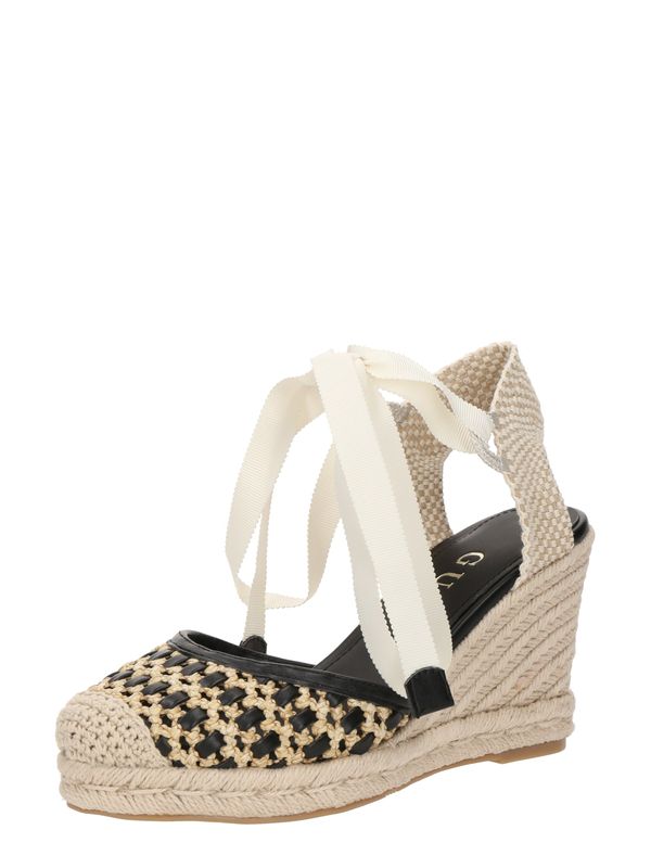 GUESS GUESS Čevlji s peto 'CYRENAM'  bež / črna