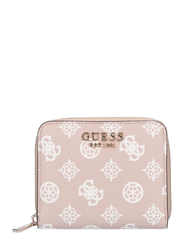 GUESS GUESS Denarnica 'Laurel'  roza / bela