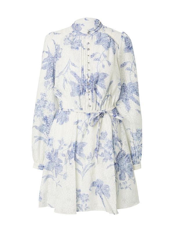 GUESS GUESS Dolga srajca 'ADLAIDE'  svetlo bež / svetlo modra / off-bela