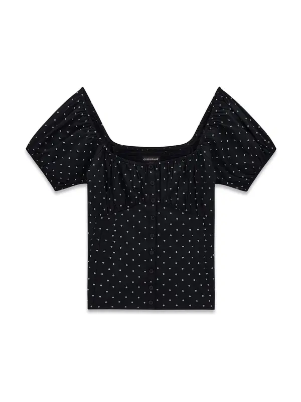 GUESS JEANS GUESS JEANS Bluza  črna / bela