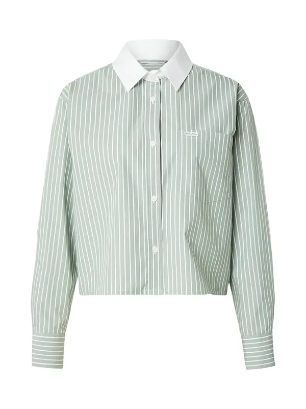 GUESS JEANS GUESS JEANS Bluza  pastelno zelena / bela