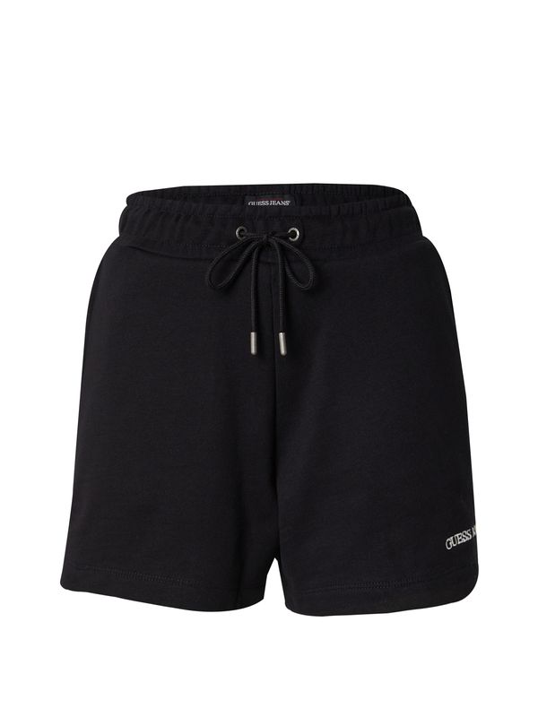 GUESS JEANS GUESS JEANS Hlače 'Embro'  črna / bela