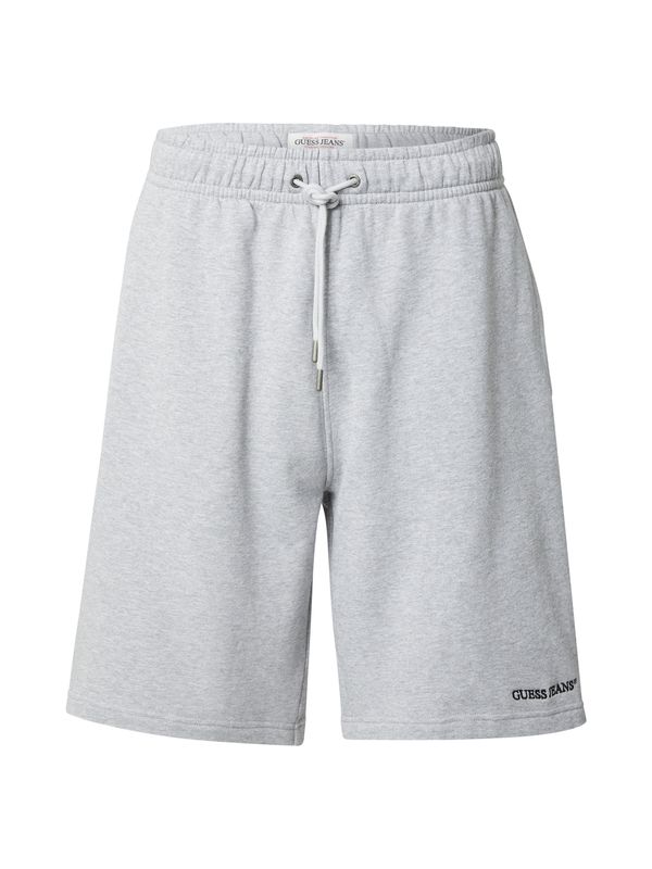 GUESS JEANS GUESS JEANS Hlače  pegasto siva / črna