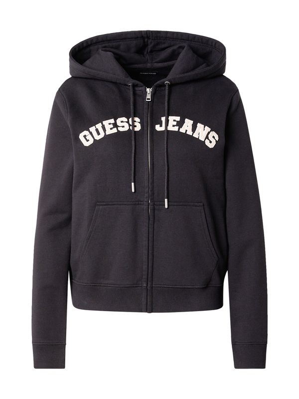 GUESS JEANS GUESS JEANS Jopa na zadrgo  bež / črna / bela