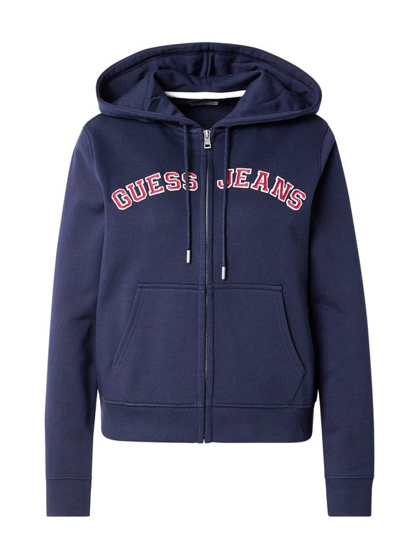 GUESS JEANS GUESS JEANS Jopa na zadrgo  marine / temno rdeča / bela