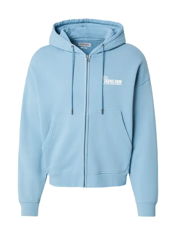 GUESS JEANS GUESS JEANS Jopa na zadrgo  svetlo modra / bela