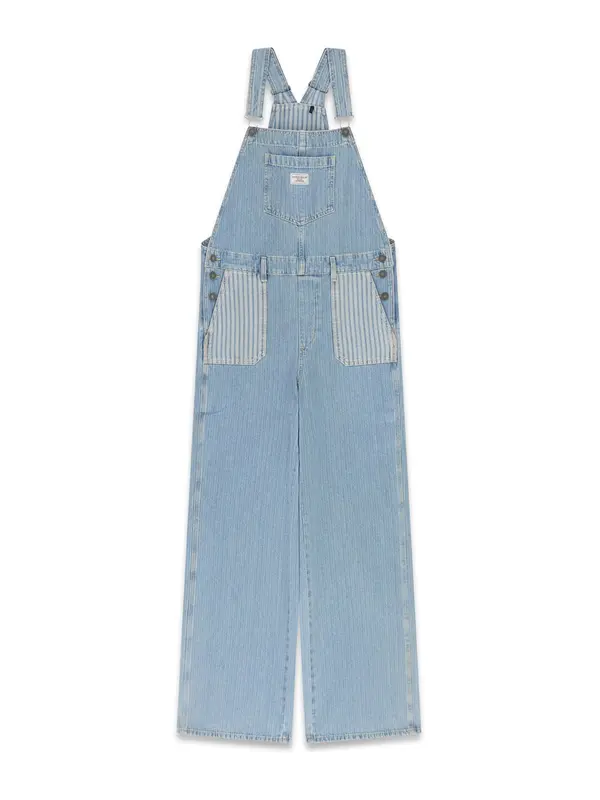 GUESS JEANS GUESS JEANS Kavbojke z naramnicami  svetlo modra
