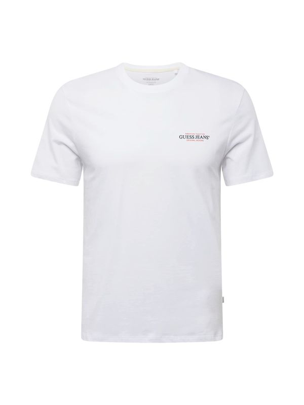 GUESS JEANS GUESS JEANS Majica 'American Tradition'  rdeča / črna / bela