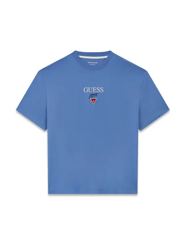 GUESS JEANS GUESS JEANS Majica 'Baker'  marine / kraljevo modra / rdeča / bela