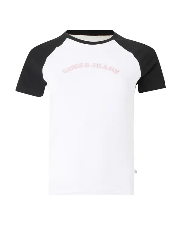 GUESS JEANS GUESS JEANS Majica  marine / roza / bela