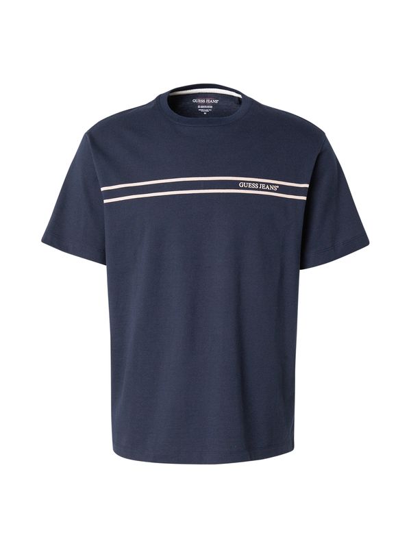 GUESS JEANS GUESS JEANS Majica  mornarska / off-bela