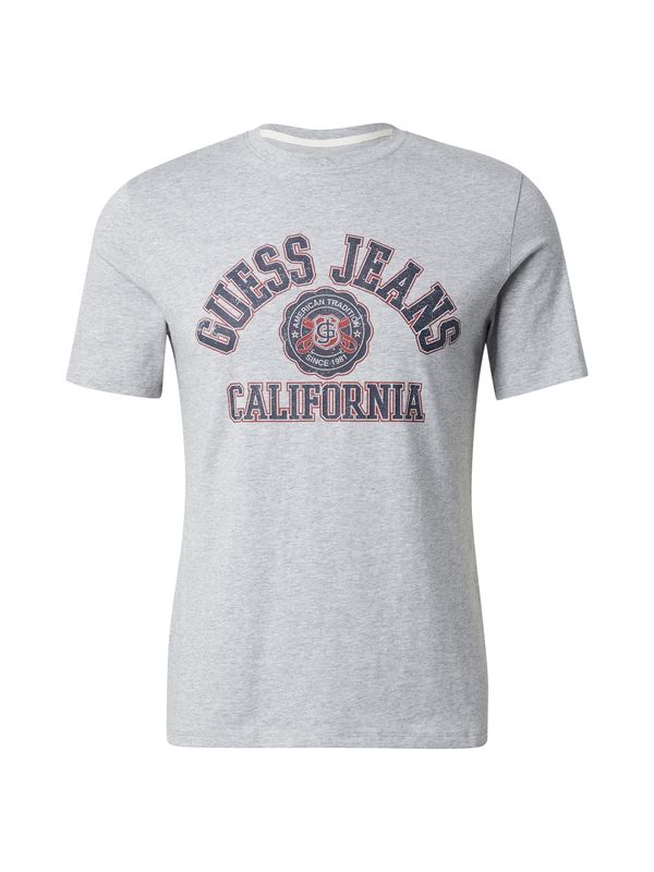 GUESS JEANS GUESS JEANS Majica  mornarska / pegasto siva / rdeča