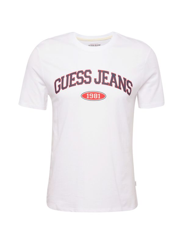 GUESS JEANS GUESS JEANS Majica  rdeča / črna / bela