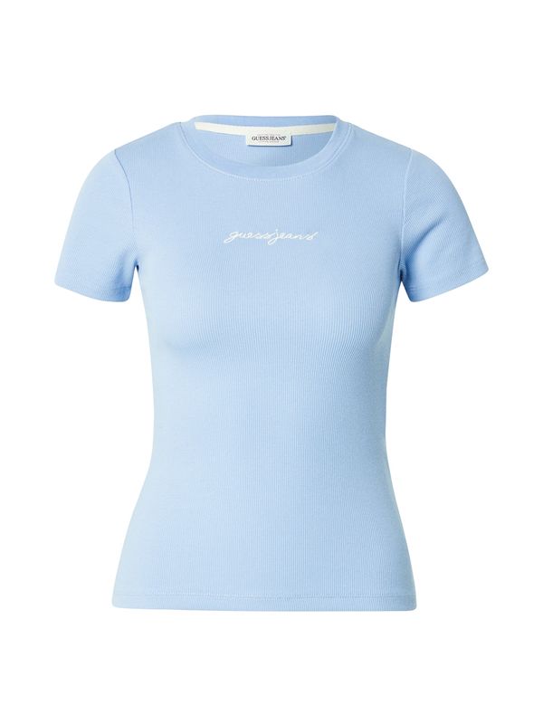 GUESS JEANS GUESS JEANS Majica  svetlo modra / bela
