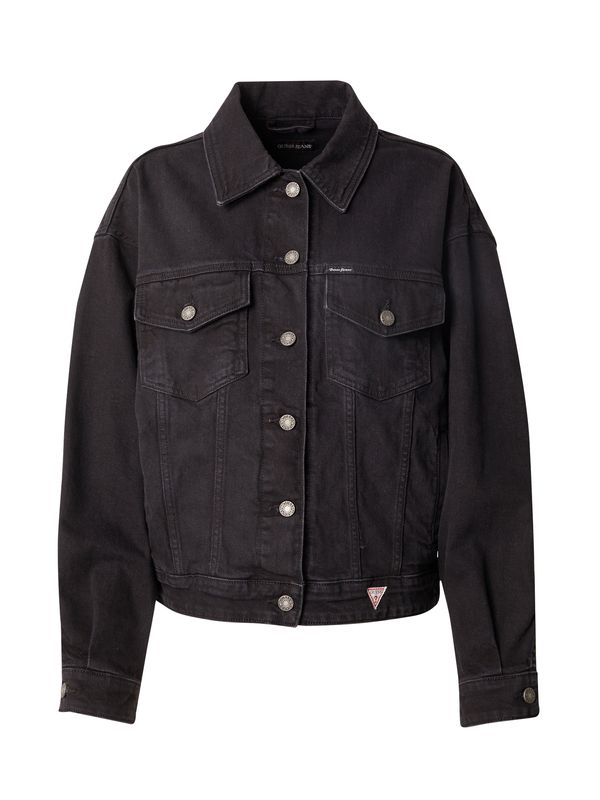 GUESS JEANS GUESS JEANS Prehodna jakna  črn denim