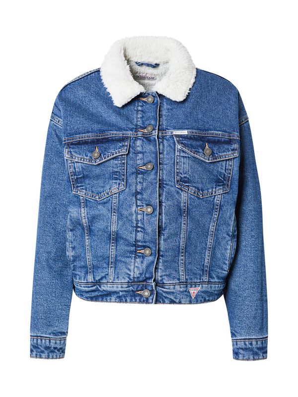GUESS JEANS GUESS JEANS Prehodna jakna  moder denim