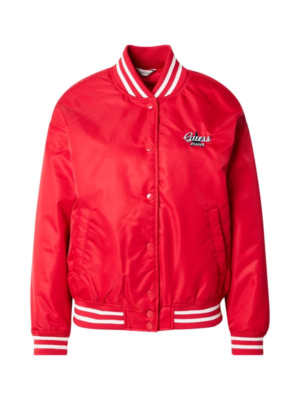GUESS JEANS GUESS JEANS Prehodna jakna  rdeča / črna / bela