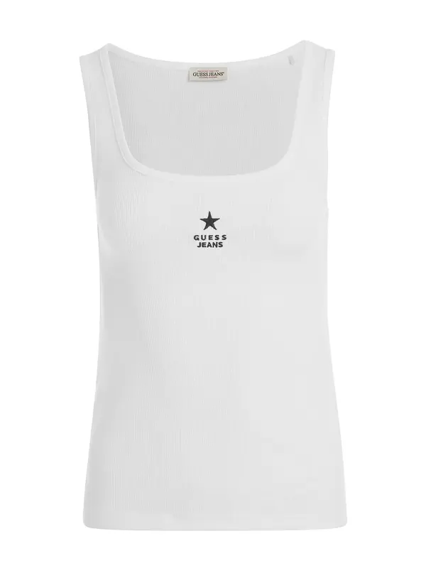 GUESS JEANS GUESS JEANS Top  črna / bela
