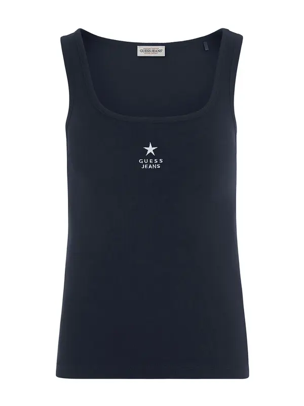 GUESS JEANS GUESS JEANS Top  nočno modra / bela