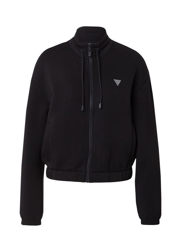 GUESS GUESS Jopa na zadrgo 'CECILIA'  črna / srebrna