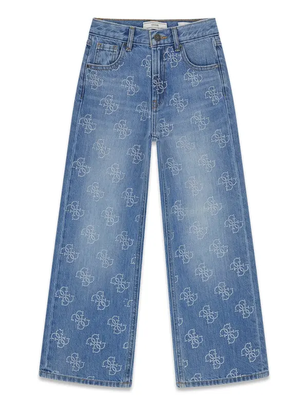 GUESS GUESS Kavbojke 'RIGID'  moder denim / transparentna