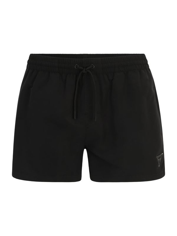 GUESS GUESS Kratke kopalne hlače  črna