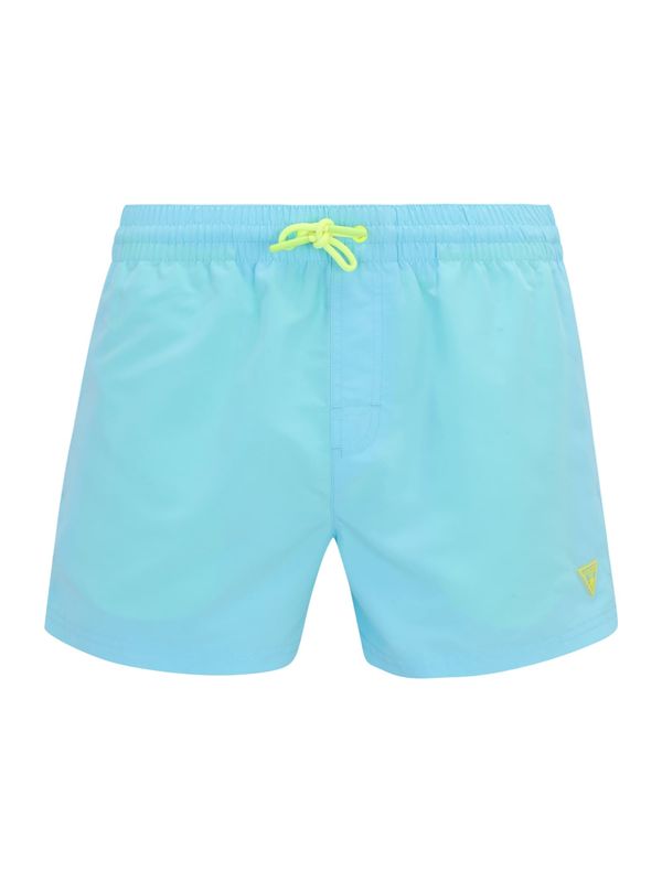 GUESS GUESS Kratke kopalne hlače  svetlo modra