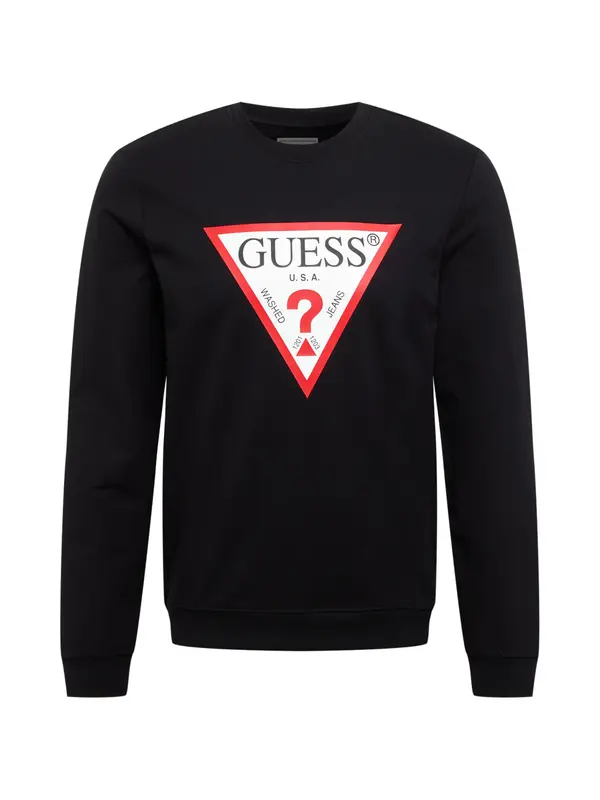 GUESS GUESS Majica 'Audley'  rdeča / črna / bela