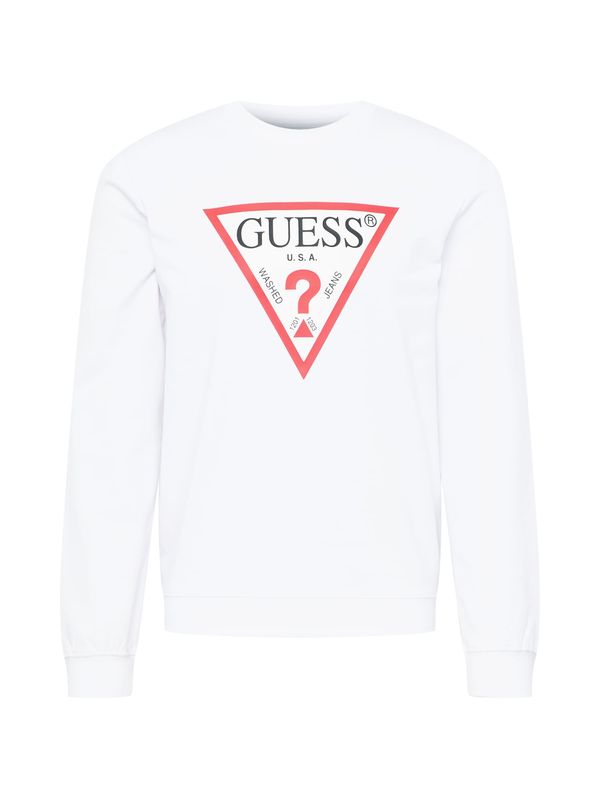 GUESS GUESS Majica 'Audley'  rdeča / črna / bela