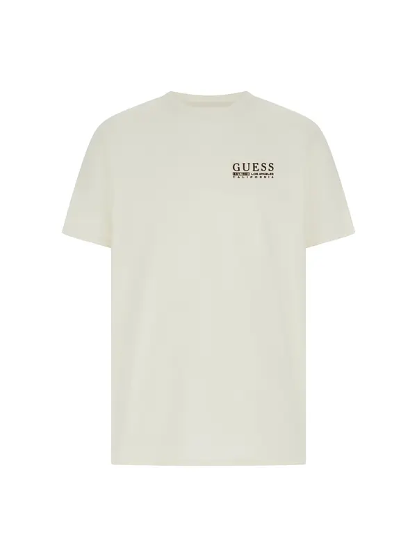 GUESS GUESS Majica 'CALI'  temno rjava / bela